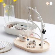 Swan Lake Jewelry Storage Box Earrings Ring Necklace Bracelet Double Sorting Display Rack Entrance K