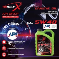 TRIMOLY-X TRIMOLYX 5W40 FULLY SYNTHETIC ENGINE OIL SP/CF 4L Car Minyak Hitam Minyak Enjin Kereta TRI