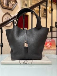 Hermes Picotin 22 CK89 黑銀🖤