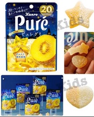 🈹日本製Kanro Pure金奇異果梳打味雙色造型軟糖~52g