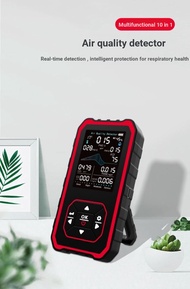 10 in 1 Air Quality Detector Portable Multifunctional Gas Detector AQI PM2.5