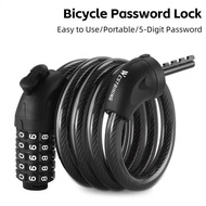 WEST BIKING Bike Password Lock Anti Theft Security Bicycle Accessories Electric Bike Motorcycle Cycl