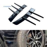 [Aus-t] 2pcs Front Bumper Vent Sticker Car'S Door Side Modification Model Duck Type Splitter A Set C