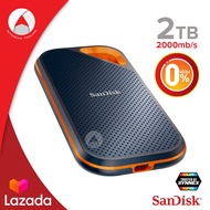 [ผ่อน 0%] SanDisk Extreme Pro Portable SSD 2TB ผ่อนนานสูงสุด 10 เดือน (SDSSDE81-2T00-G25) USB 3.1 Ge