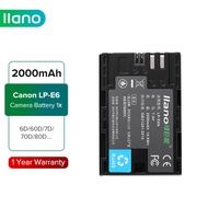 LLANO Cannon LP-E6 LP-E6N LP-E6NH เครื่องชาร์จแบตเตอรี่กล้องดิจิตอลสำหรับ EOS R5 R6 5D Mark IV III 5