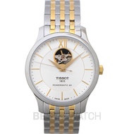 Tissot T-Classic Tradition Powermatic 80 Open Heart Automatic Silver Dial Men s Watch T063.907.22.03