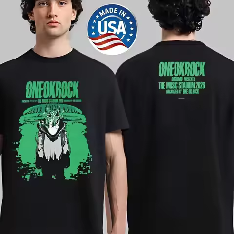 One Ok Rock Docomo The Music Stadium 2026 Tour Gender-Neutral Double-Sided Comfortable Breathable T-