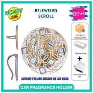 Bejeweled Scroll Bath & Body Works BBW Car Fragrance Refill Holder 100% Authentic