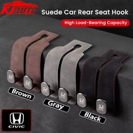 Honda Civic Car Headrest Hook Premium Suede Rear Seat Hanging Dual Hook 20KG Large Load-Bearing Allo