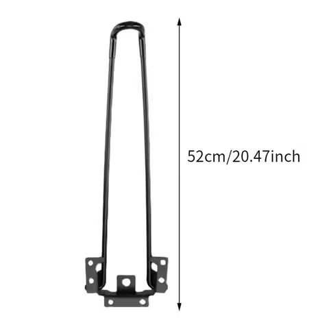 6x Folding Table Supports, Metal Hairpin Design for Coffee And Nightstand