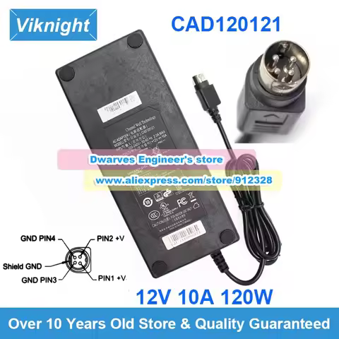 CAD120121 AC Adapter 12V 10A Charger EA11011H-120 for CWT SYNOLOGY NAS DS1019 DS1019+ QNAP TS421 TS4