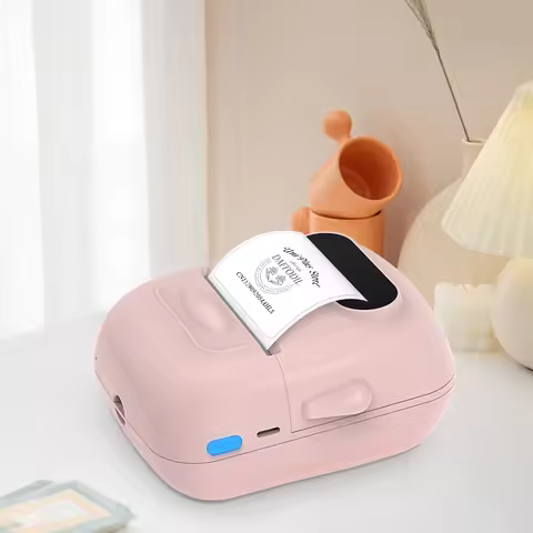 Inkless Adheisve Sticker Labeling Machine P50 Thermal Printer Bluetooth Portable Label Maker Marklif