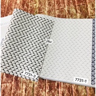 MODERN 3D MINIMALIST ZIGZAG SQUARE MOTIF WALLPAPER MNG2