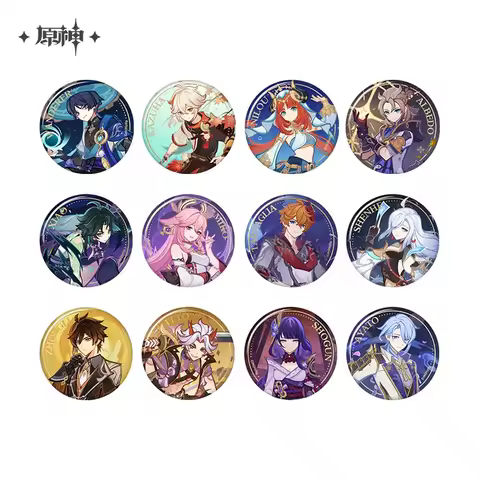 Sunsyea Genshin Impact Official Merch miHoYo Original QSZHSS Series Badge Wanderer Kazuha Albedo Nil