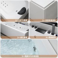 TOTO適用亞克力小戶型家用沖浪浴缸智能恒溫按摩浴缸浴盆浴池