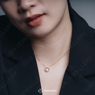 REPLIKA Wynn Edition Necklace 10695 - 10696, Gold Plated zirconia Diamond Replica Solitaire Necklace