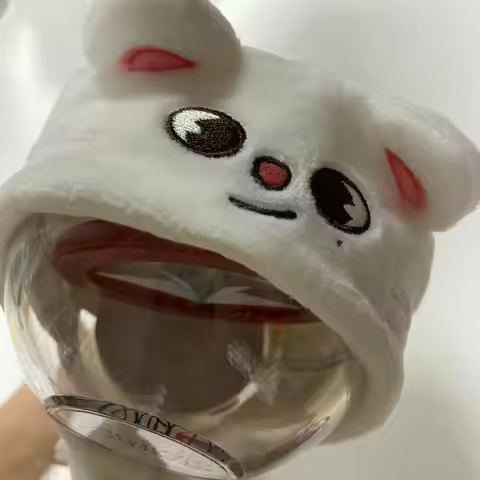 2026 Hot SKZOO Plush Lightstick Protective Cover, WolfChan Leebit Cute Dustproof Shockproof Lamp Cap