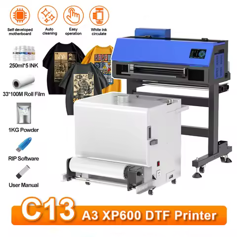 A3 DTF Printer Impresora For Epson XP600 DTF Printer Transfer Roll Film Printer For ShirtsTextile Pr