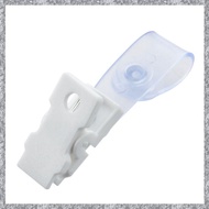 (TFAW) 20 Pcs Plastic ID Card Name Tag Holder Badge Strap Clip White Clear