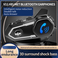 Helmet Headset Waterproof Bluetooth 5.0 Intercom Wireless Earphone ABS Stereo with Mic