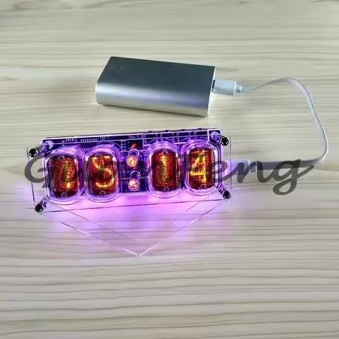Nixie CLock Diy In12 In-12 Nixie Tube Pcba Kit Digital Clock Beautiful Gift,with or without tubes ch
