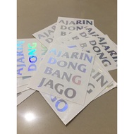 Custom Hologram Sticker per cm Rp. 50 .-