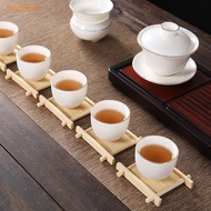 BDGF Bamboo Cup Mat Tea Table Placemats Coaster Restaurant Home Kitchen Living Room Natural Retro Decor Accessories SG