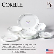 【Malaysia Ready Stock】✗◆Corelle Plum (PU-LP) Loose Item (Soup Plate/Pinggan Lauk 21cmDivided Dish 26cmFish PlateMu