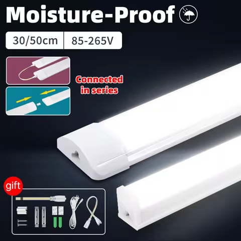 Moisture-Proof Led Tube Light 50/30cm Kitchen Lights 20W 10W 6W Cabinet Lighting Kitchen Bathroom Be