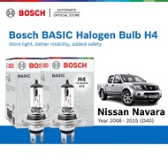 Bosch H4 Halogen Headlight Bulb (60/55W) set of 2 for Nissan Navara D40
