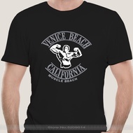 MUSCLE VENICE BEACH CA GYMER NEW T-SHIRT: S-3XL RETRO ARNOLD SCHWARZENEGGER T Shirt for Men O-Neck T