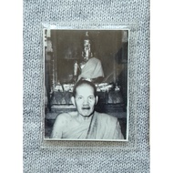 Picture Of Luang Pu K Yanwatano Grok Root Temple 2 Leaves Front And Back (Small Size 2.2 x 1.7 Cm.)