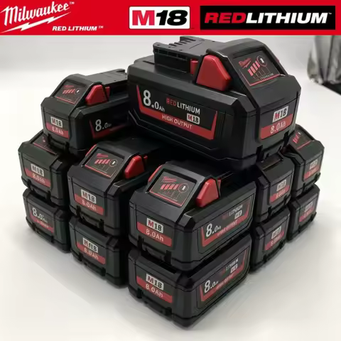 8000mAh 100% Original Milwaukee M18 XC18V for Milwaukee Tool Rechargeable Battery 18V 48-11-2830 073