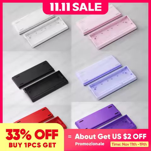 Madlions Mad 60he GH60 Aluminum Keyboard Shell 60% Keys Layouts Keyboard Case For Wooting 60HE Raven