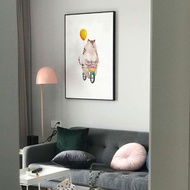 騎單車的小貓咪-臥房掛畫/兒童房/複製畫/民宿/catitem2026