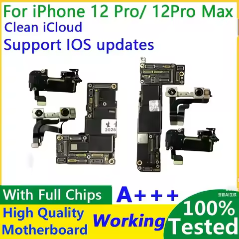 Unlocked For iPhone 12 pro Motherboard For iphone 12 pro max With Face ID Supprt iOS Update Clean ic