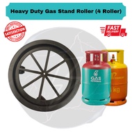 HEAVY DUTY Gas Stand Roller [ 4 Roller&360° ] (Can Handle 14Kg Gas Tank) KAKI RODA TONG GAS Fast Del
