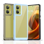 For Motorola Moto G85 Luxury Silicone Clear Bumper TPU Shockproof Cover Case