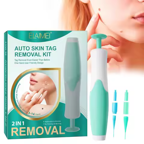Auto Skin Tag Removal Kit 2-8mm Band Painless Mole Wart Skin Tag Remover Pen Wart Dot Corn Treatment