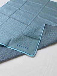 Celine 古董 Macadam 經典印花 C Logo 圖案純棉手帕 口袋巾