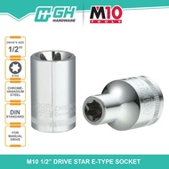 [ GH HARDWARE ] M10 1/2" Drive Star E-Type Socket - E10 / E12 / E14 / E16 / E 18 / E20