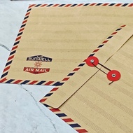 ONE PACK (10 PCS) Air Mail Folio 310 Sunwell Brown Envelopes