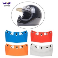 [Simhoa] Helmet Visor Peak 5-snap Universal Vintage Protector Accessories Easy to Install Direct Rep