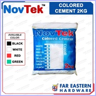 ◳ ✲ NOVTEK Colored Cement for Flooring 2Kg Color White Red Green Black