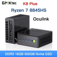 GMKtec K8 Plus Mini PC R7 8845HS Windows 11 DDR5 5600Mhz PCIe4.0 Nvme SSD WIFI 6E BT5.2 4K Dual 2.5G