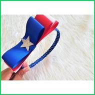 Captain America Bow Headband inspired Girls Hair Accessories