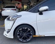 TGR正品旋壓輕量化鋁圈TOYOTA御用專用中心孔 17吋 5X100 7.5J ET40 亮黑車面 (配胎套餐大折扣)