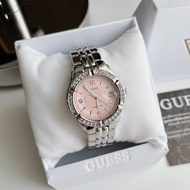 Womens Stainless Steel Siler Tone Crystal Accented Watch G75791M