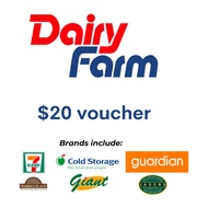 $20 E-Voucher Giant/Cold Storage/Guardian/7 Eleven (Dairy Farm Group)