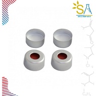 Vial Crimp Cover HPLC & GC 1.5-2ml 9mm - Septa PTFE & Silicone. Vial Cap Crimp
